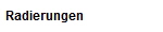 Radierungen